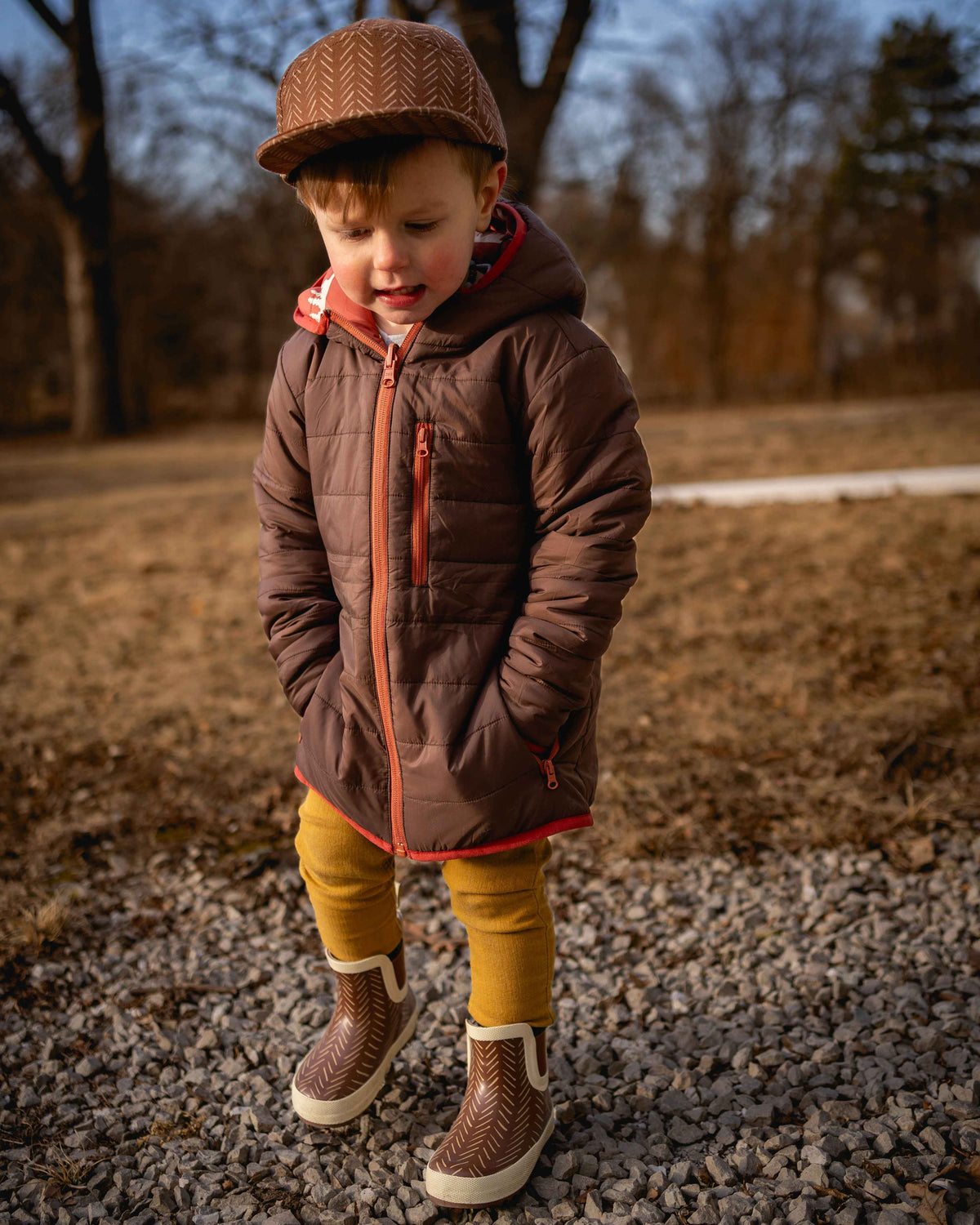 Keep the Littles Wild Reversible Kids Puffy