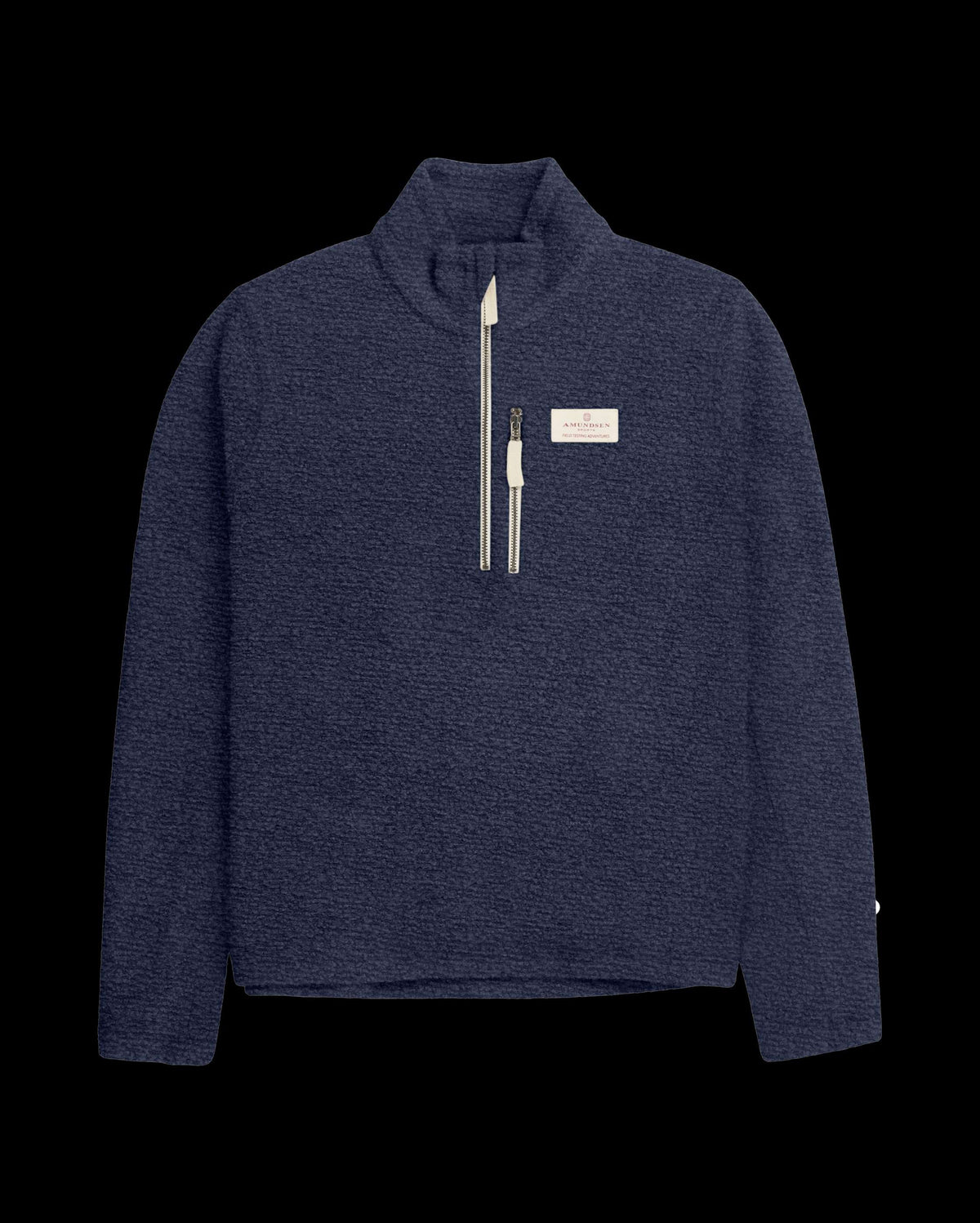 Amundsen Men's Wool Terry Hut Half-Zip Faded Navy