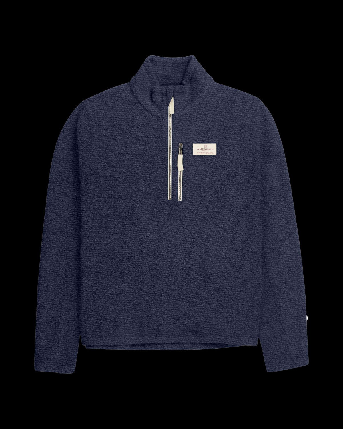 Amundsen Men's Wool Terry Hut Half-Zip Faded Navy