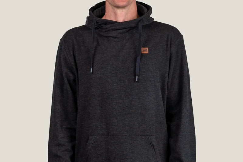 Belong Designs Men's Torreys Fleece Hoodie Meteorite Black