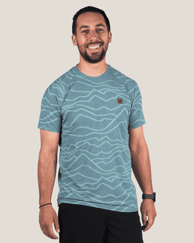 Belong Designs Men's Traverse Tek Tee Summit View