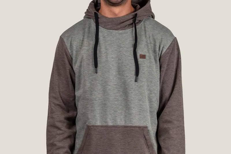 Belong Designs Men's Torreys Fleece Hoodie Brown & Pine