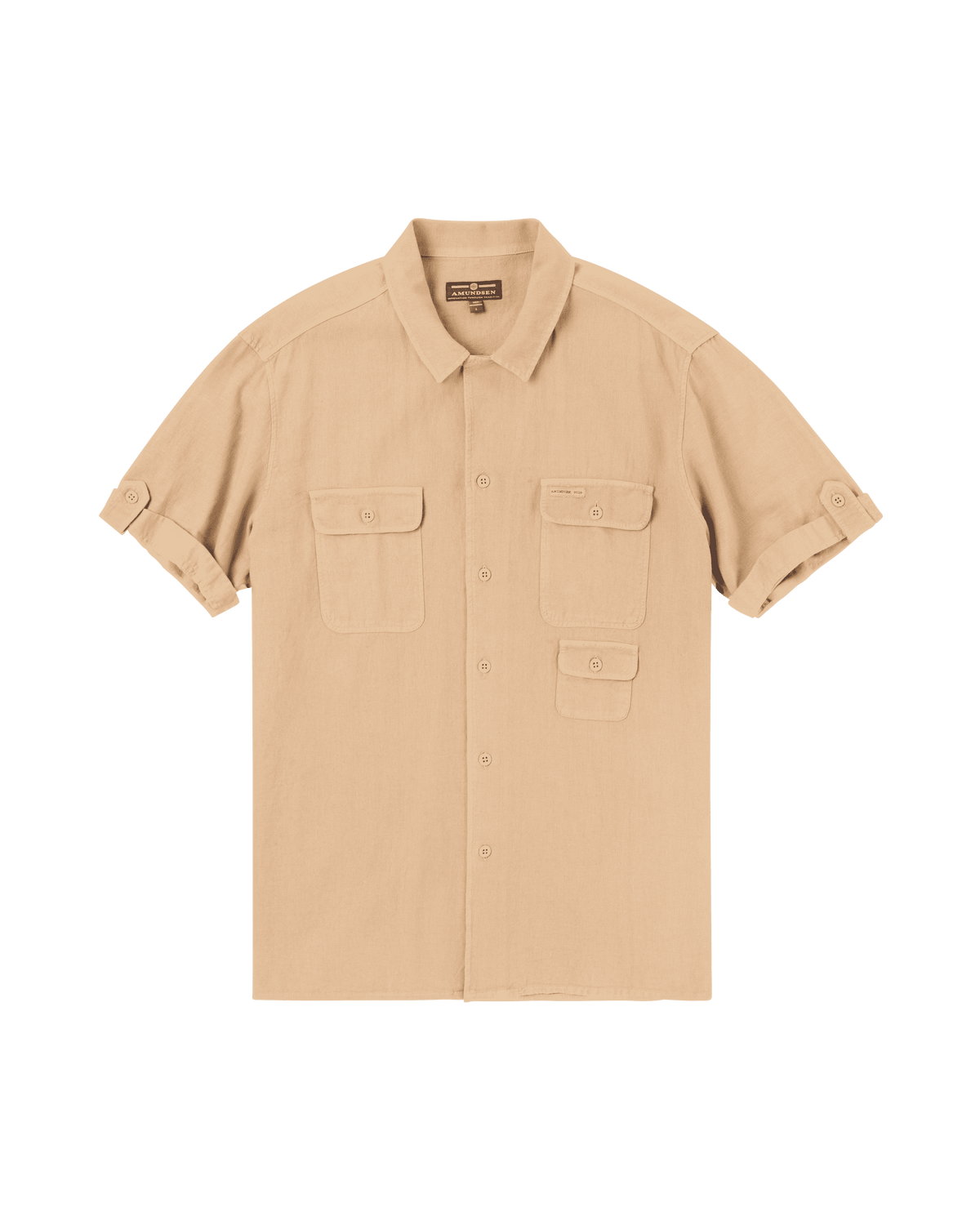 Amundsen Traveler's Linen Short Sleeved Shirt Khaki