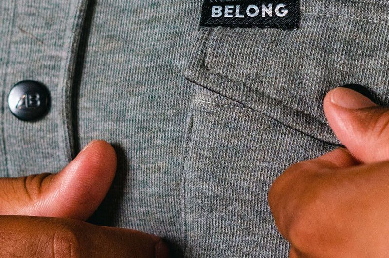 Belong Designs Men's Sherman Fleece Button Up
