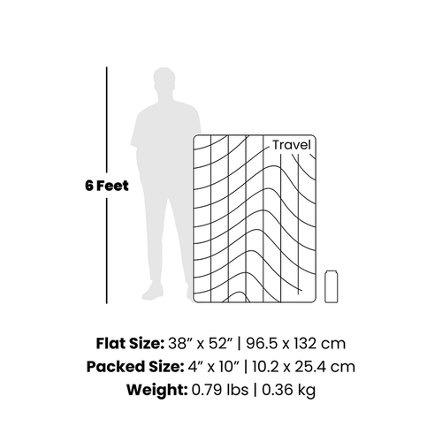 Travel Puffy Blanket - Plum