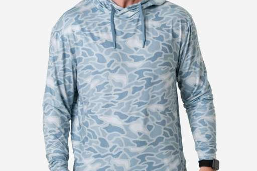 BURLEBO Performance Hoodie Seaside Camo