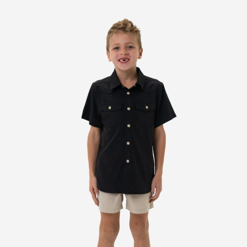 Youth Performance Western Shirt Performance Western Shirt Black