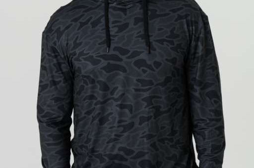 BURLEBO Performance Hoodie Black Camo