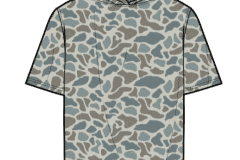 BURLEBO Short Sleeve Performance Hoodie Deer Camo