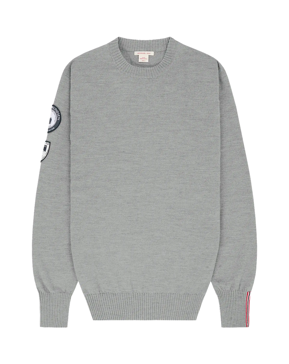 Amundsen Men's Peak Crewneck Light Grey