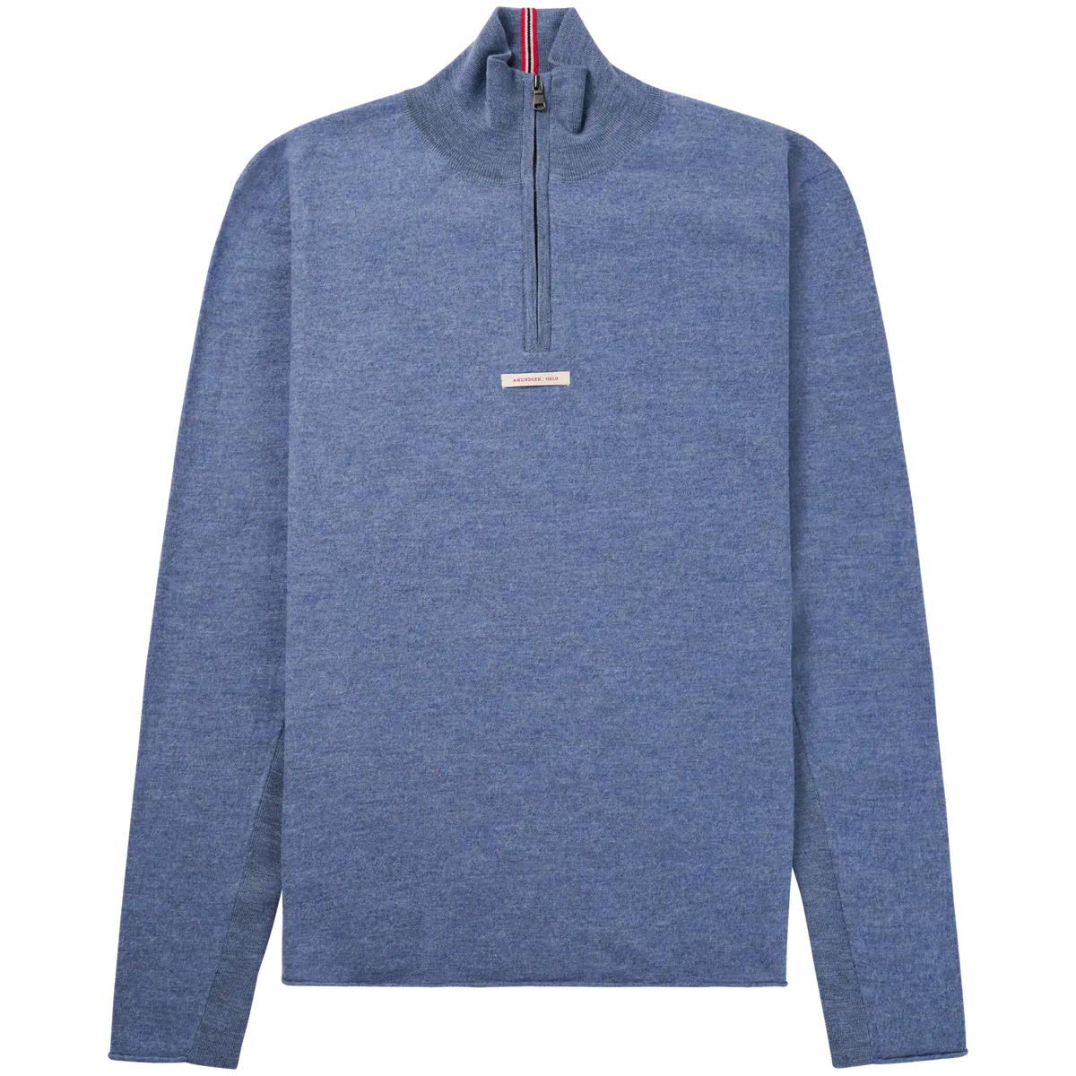 Amundsen Men's Boiled Half Zip 16GG Denim Blue