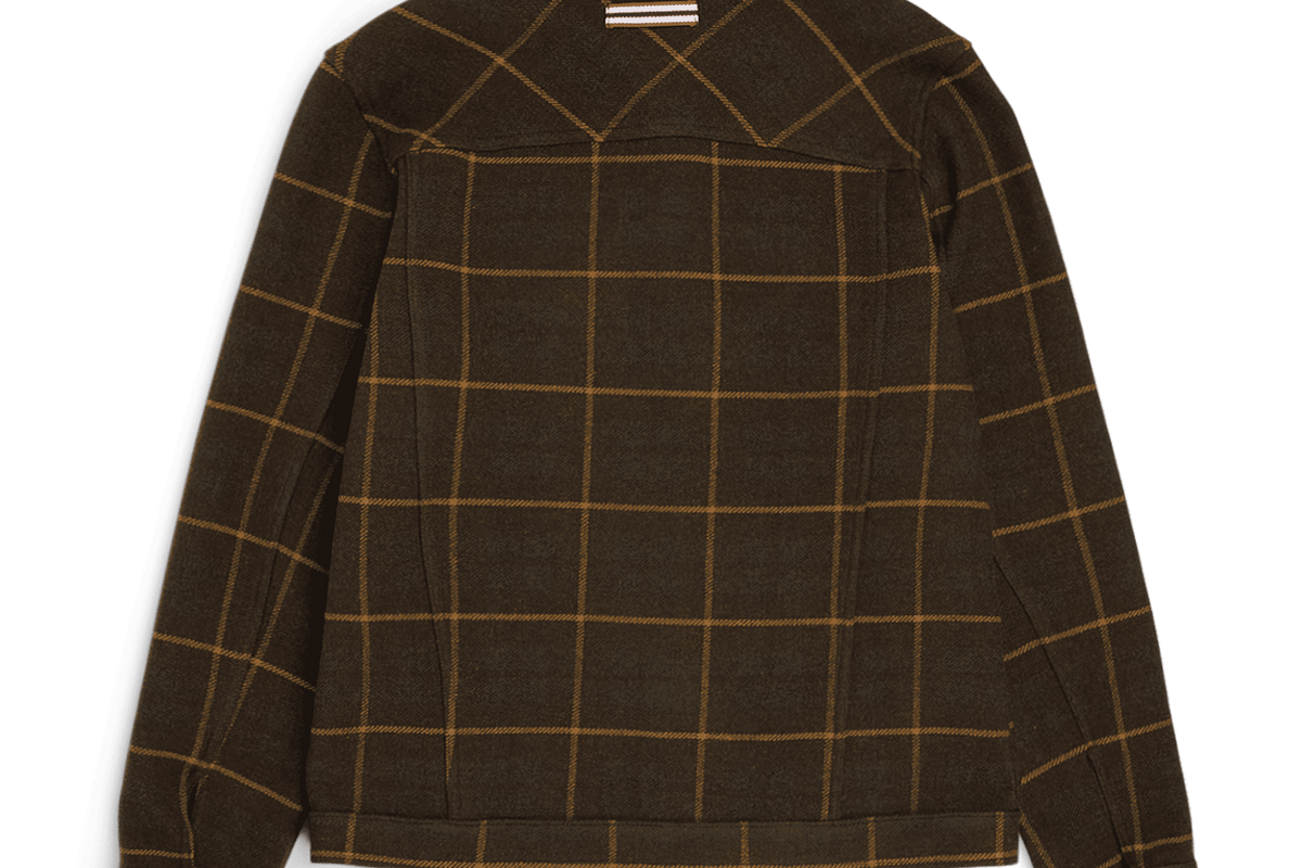 Amundsen Unisex Wool Jacket Hunter Brown Checks