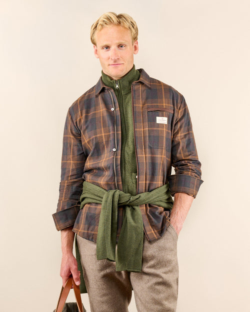 Skauen Field Shirt Hunter Brown Checks