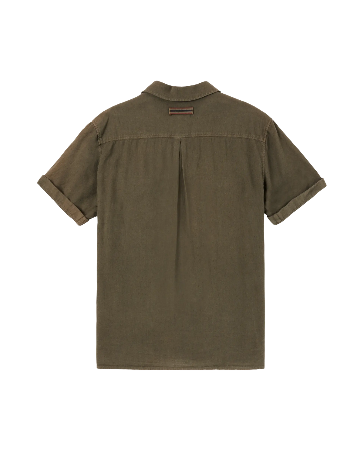 Traveler's Linen Short Sleeved Shirt Olive