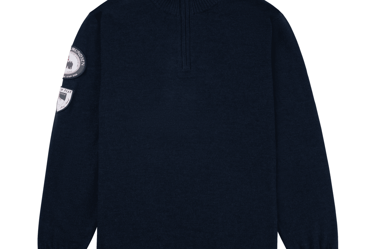 Amundsen Men's Peak Half-Zip Faded Navy