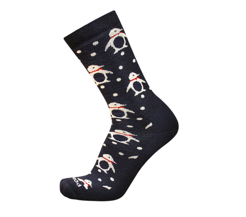 Penguins Socks Dark Navy Crew - Medium Cushion