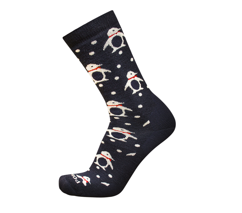 Penguins Socks Dark Navy Crew - Medium Cushion