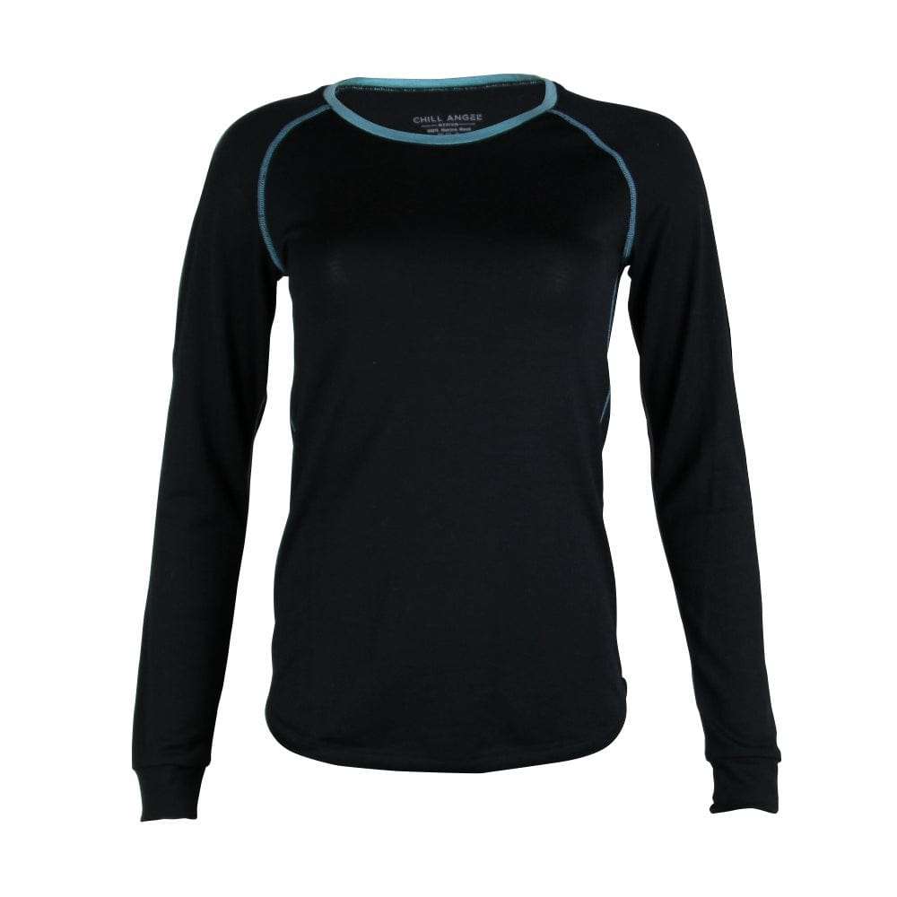 Chill Angel Aurora Raglan Black and Teal