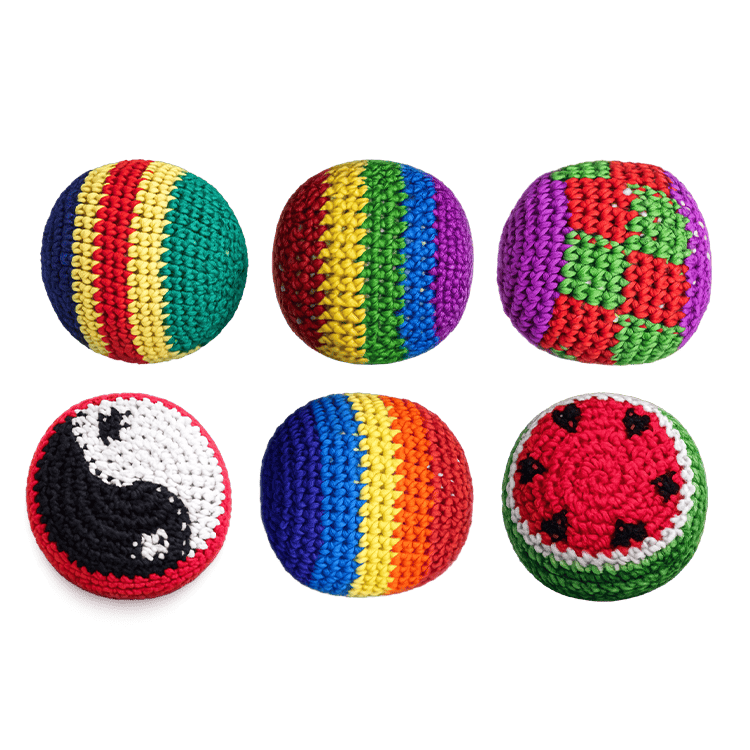 Novelty Brands Extreme Retro Hand-Knitted Kick Pouch Footbag