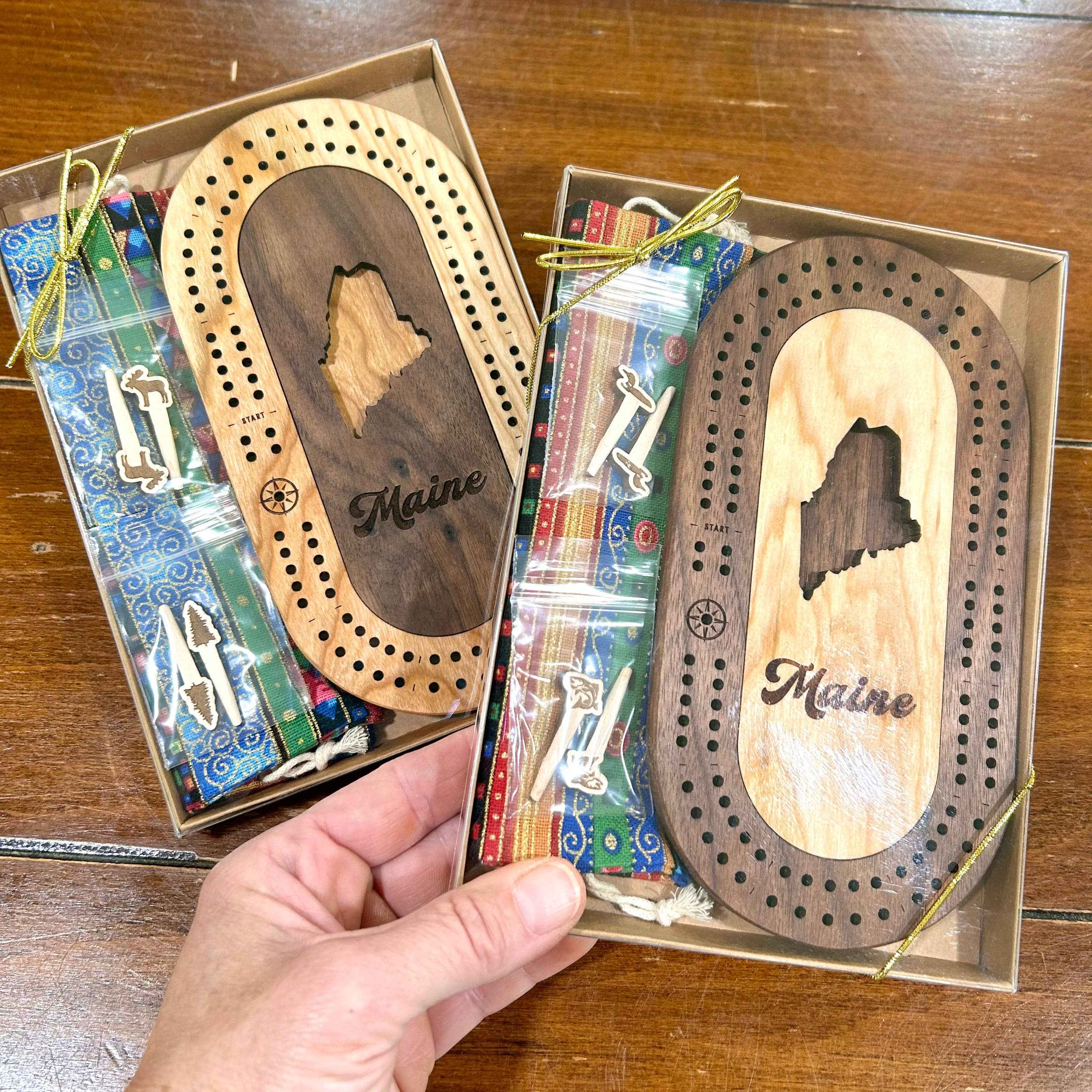Cast & Carve Steamboat Springs Travel Cribbage Board