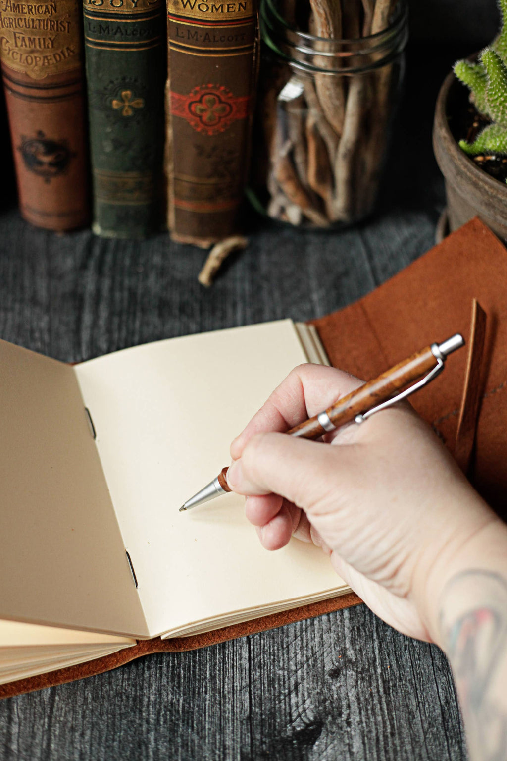 Tree Journal - Pine Forest Leather Journal