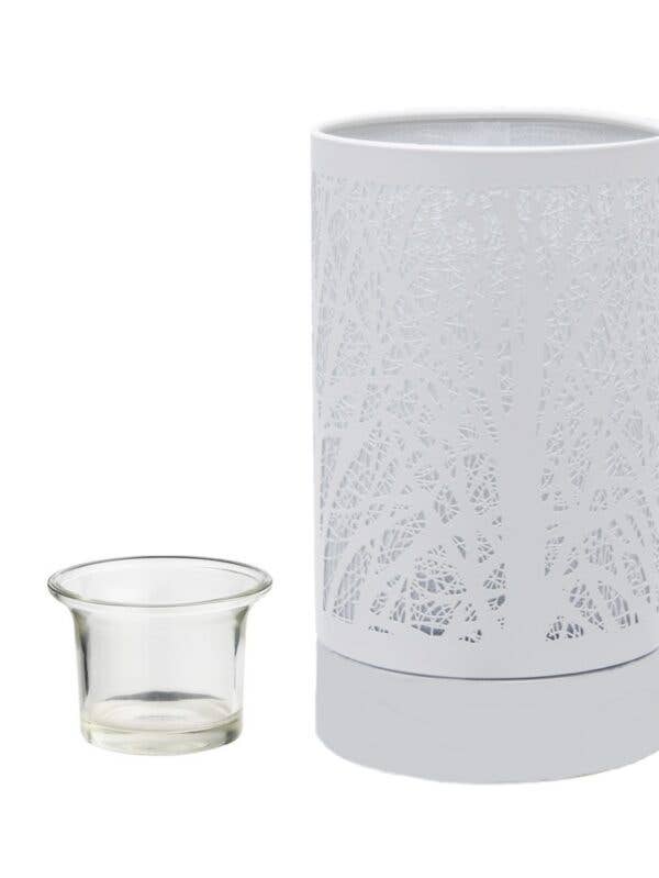 7" Touch Lamp/Oil Burner/Wax Warmer Forest