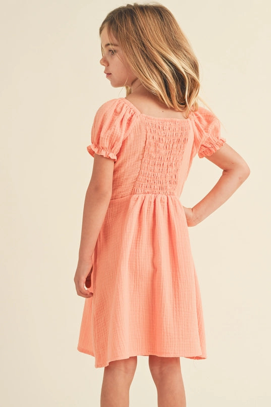 Kids Crochet Mini Dress