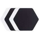 GEAR AID Tenacious Tape Hex Patches Black Clear - 4 Lrg