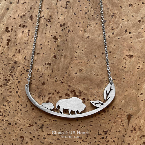 Stainless Steel Necklaces Bison