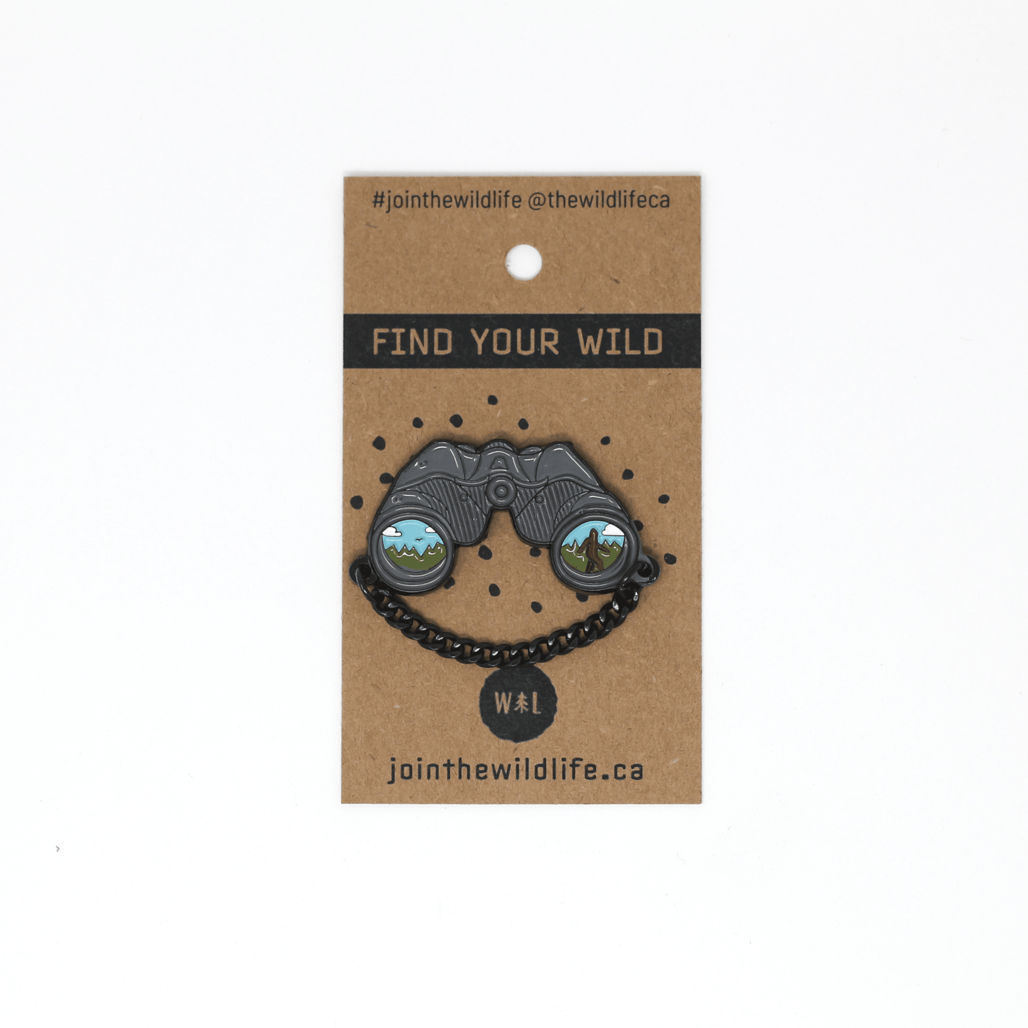 Binocular with Sasquatch Merit Pin