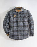 Venado Quilt Lined Brushed Flannel Shirt Jacket Blue