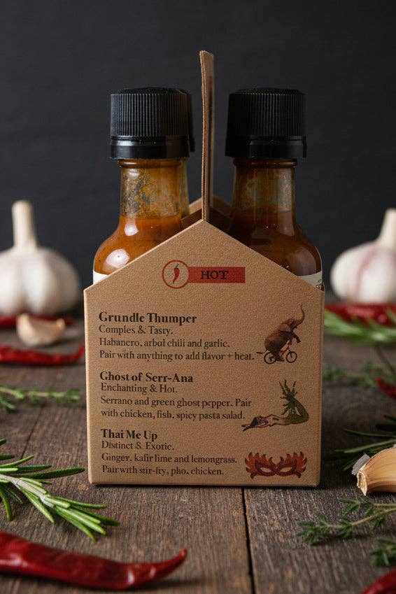 Cooper's Small Batch Hot Sauce 6 pack Sampler
