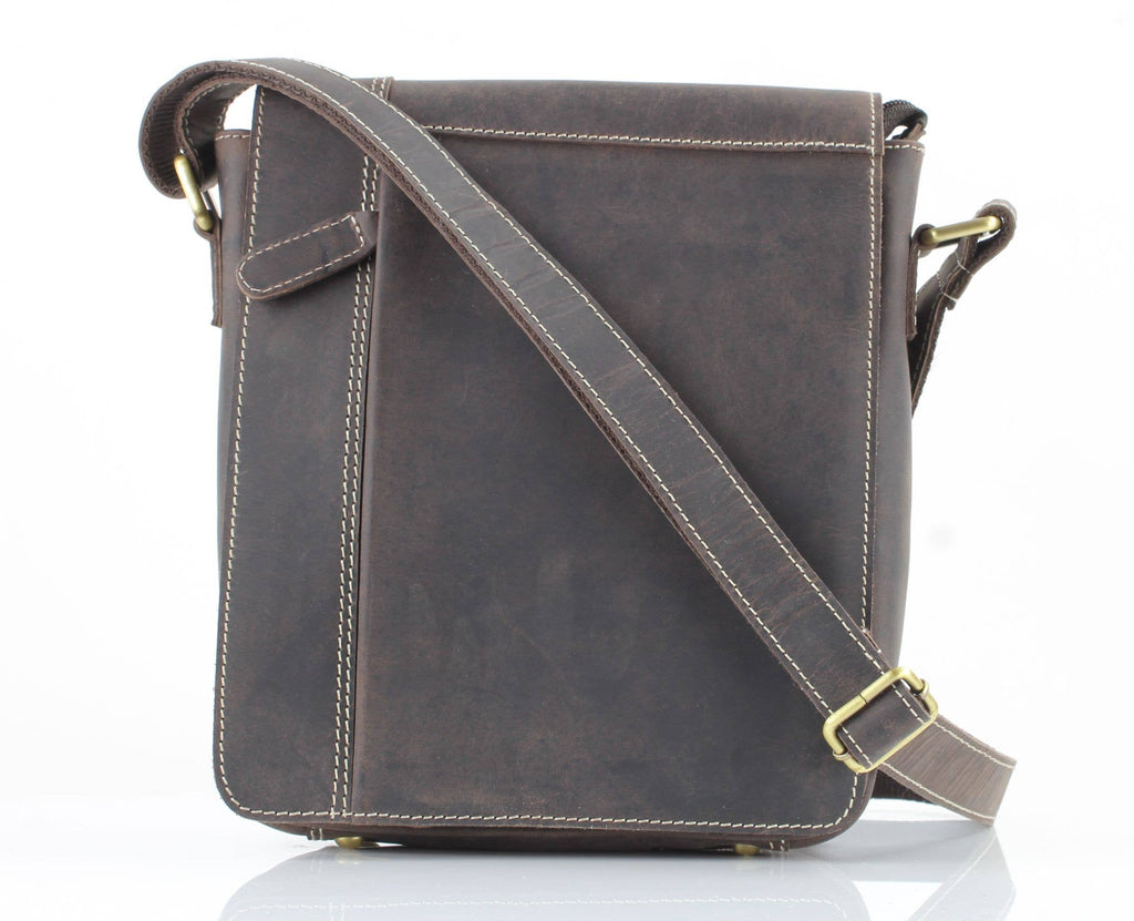 Hunter Leather Crossbody Front Zip Pocket