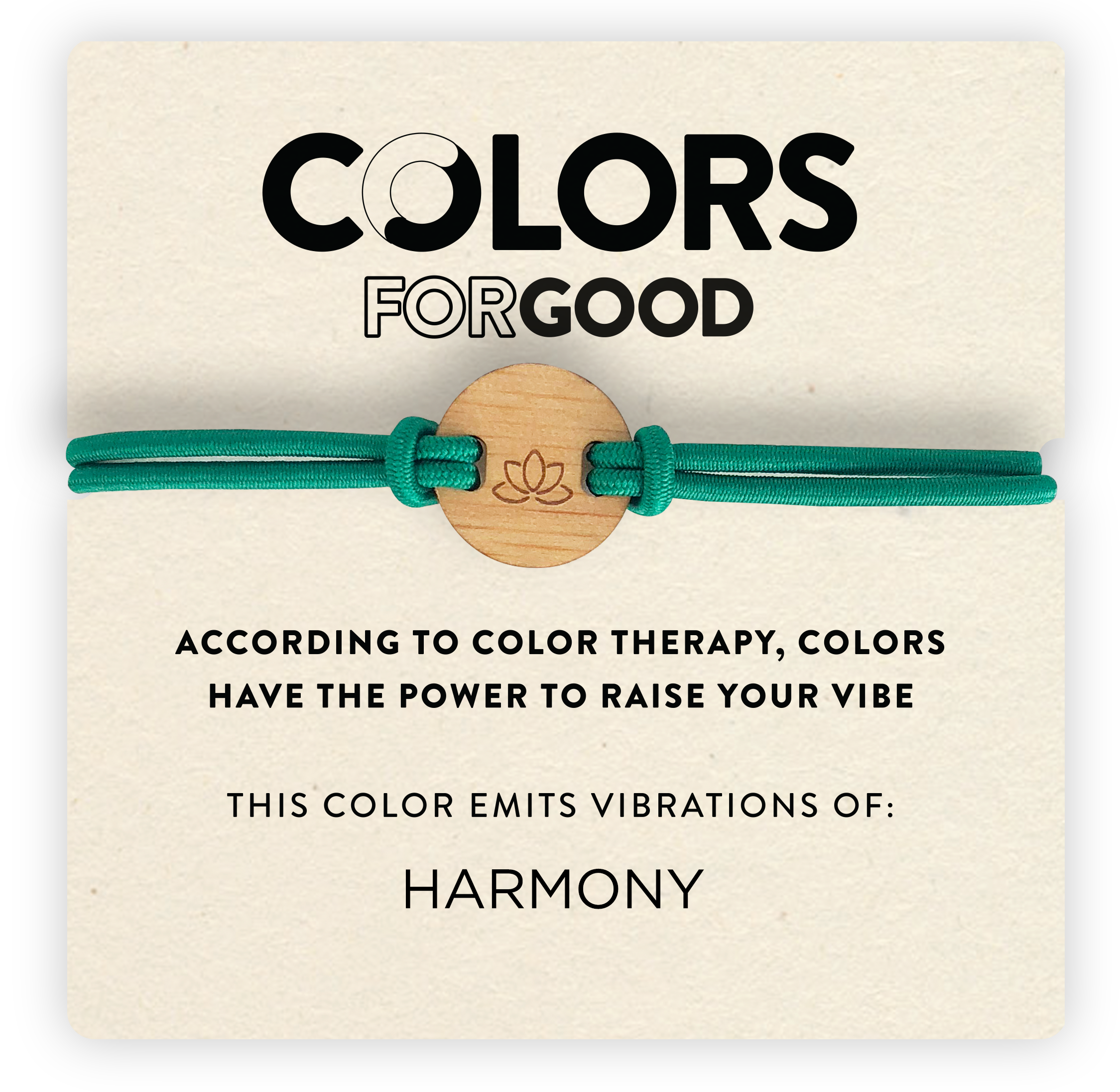 Colors for Good - Moods Wood Symbol Bracelets