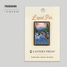 Lantern Press Steamboat Springs Lapel Pin