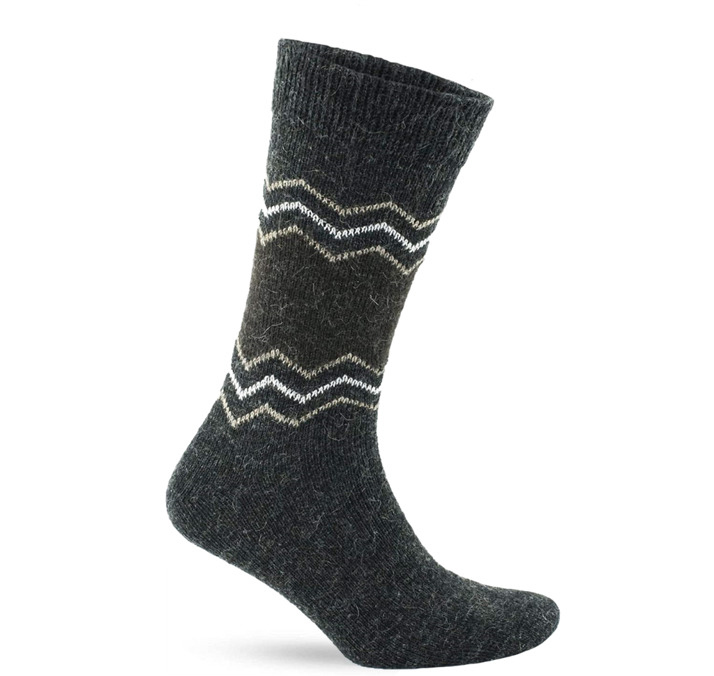 Alpaca Socks ZigZag