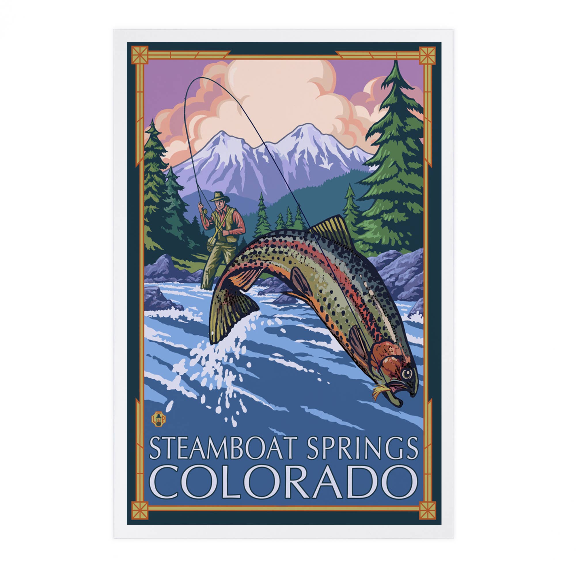 PREMIUM POSTCARDS Steamboat Springs, Colorado, Fisherman