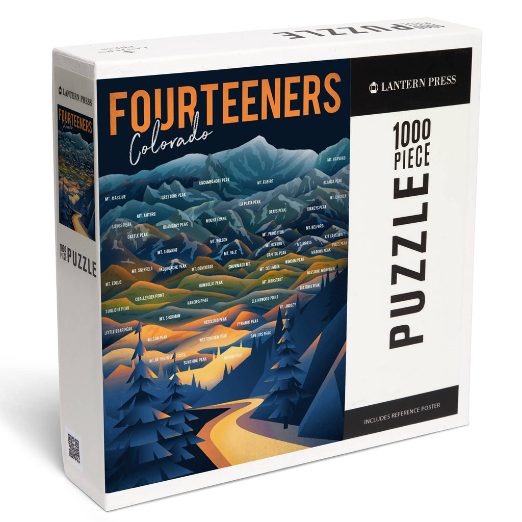1000 Piece Puzzle Colorado, Fourteeners, Mountain Range a
