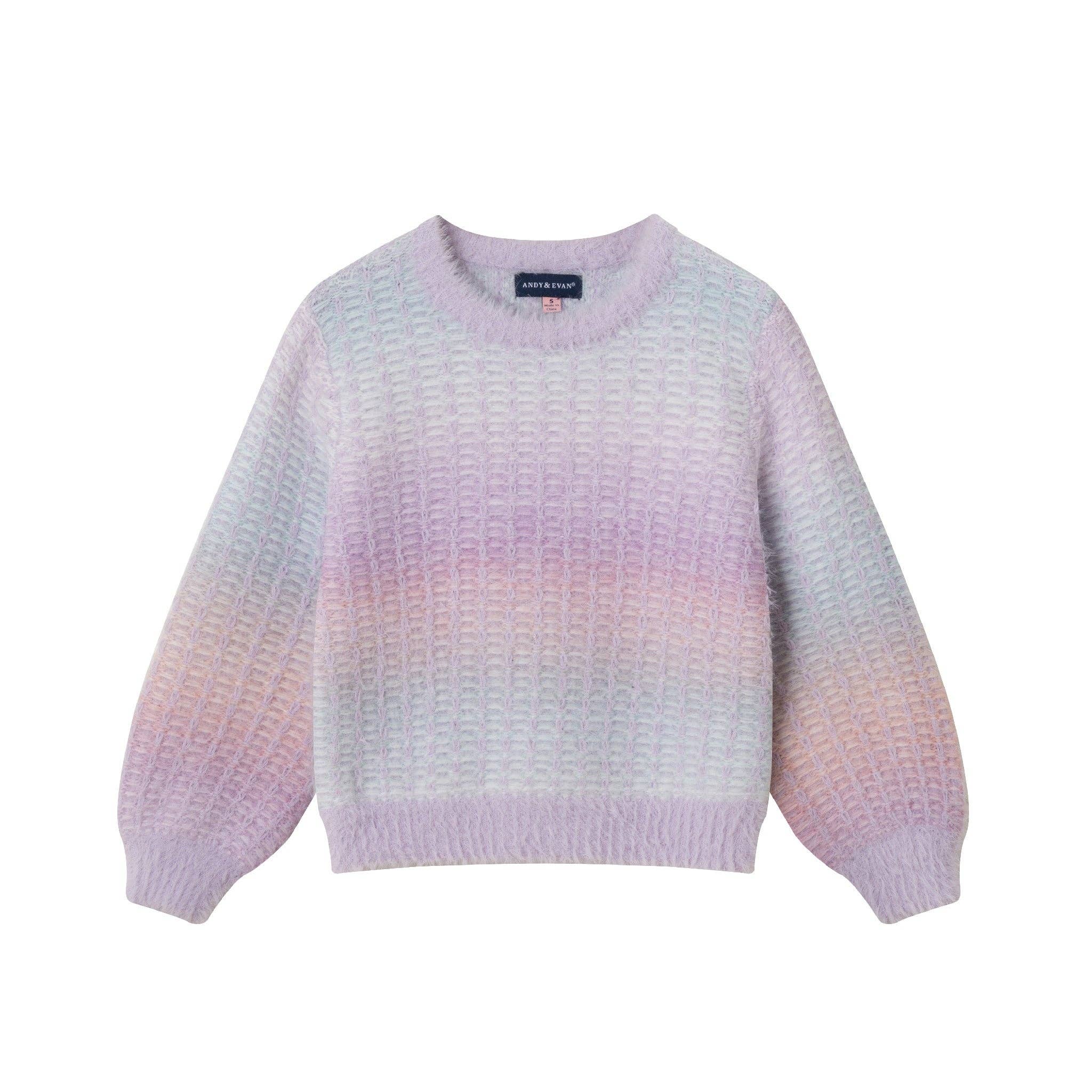 Kids Ombre Sweater | Lavender Purple