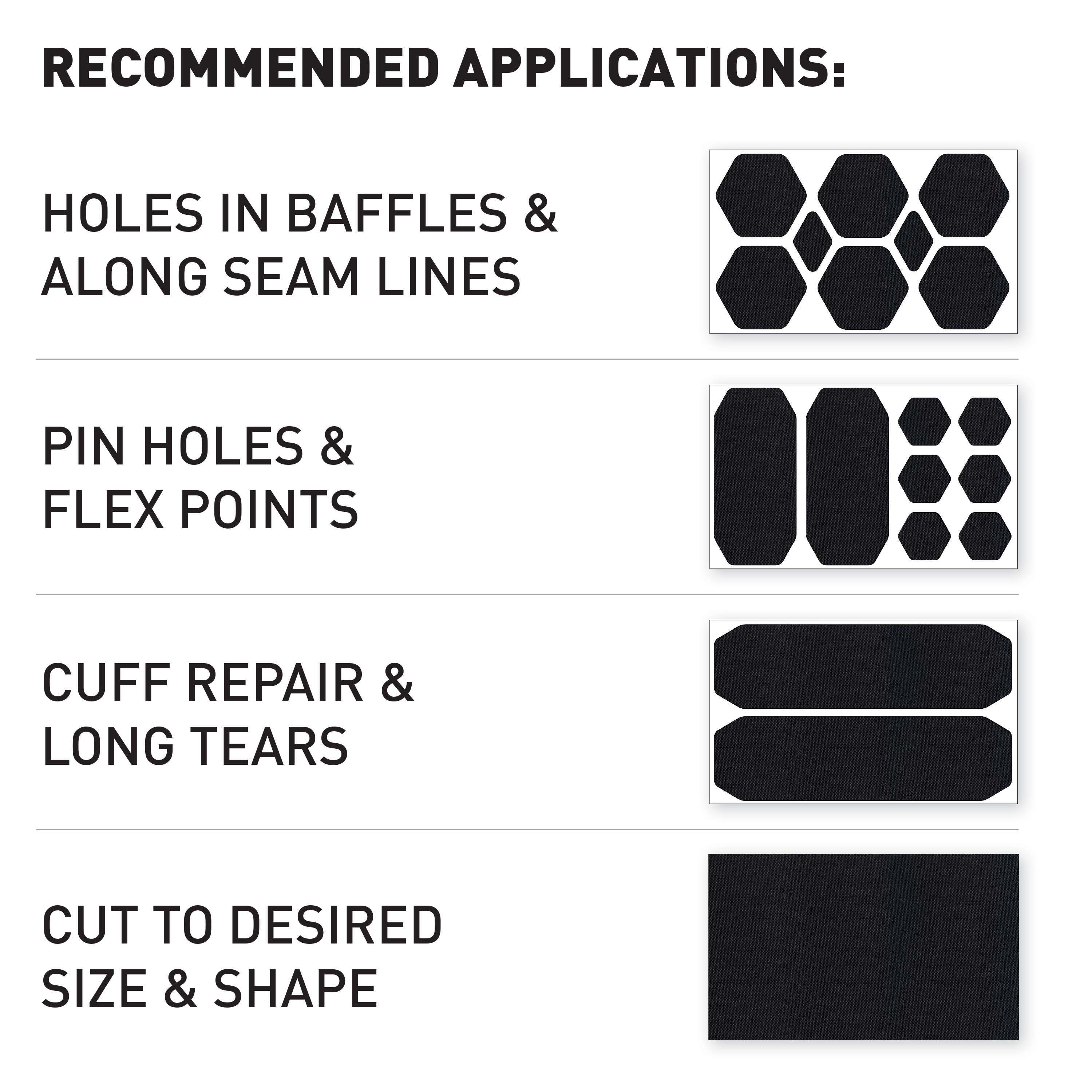 GEAR AID Tenacious Tape Pre-Cut Repair Tape