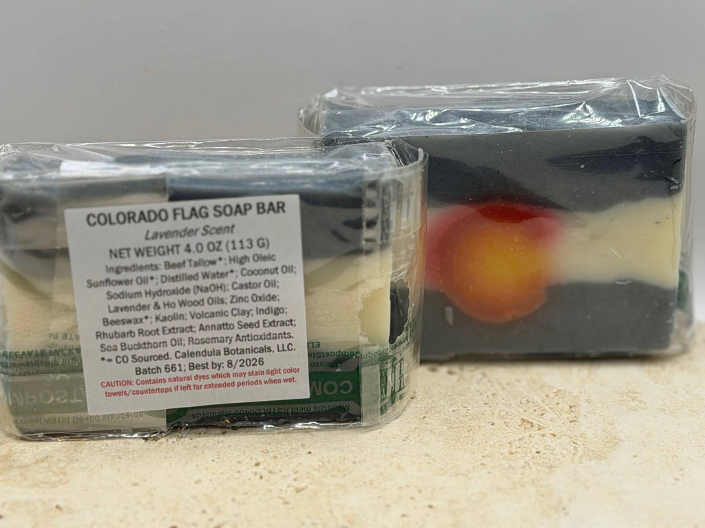 Colorado Flag - All-Natural Tallow-Based Soap Bar