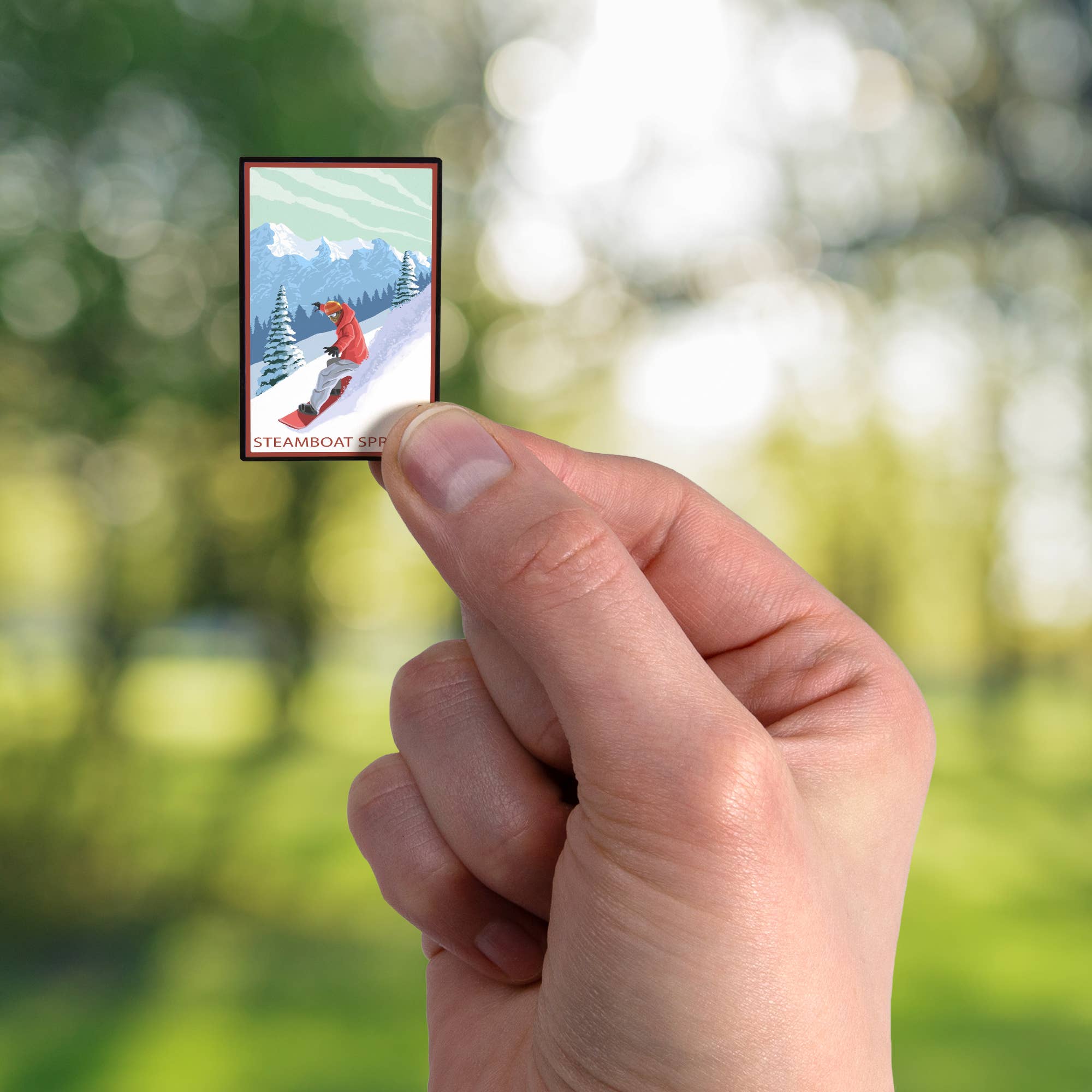 LAPEL PIN Steamboat Springs, CO, Snowboarder