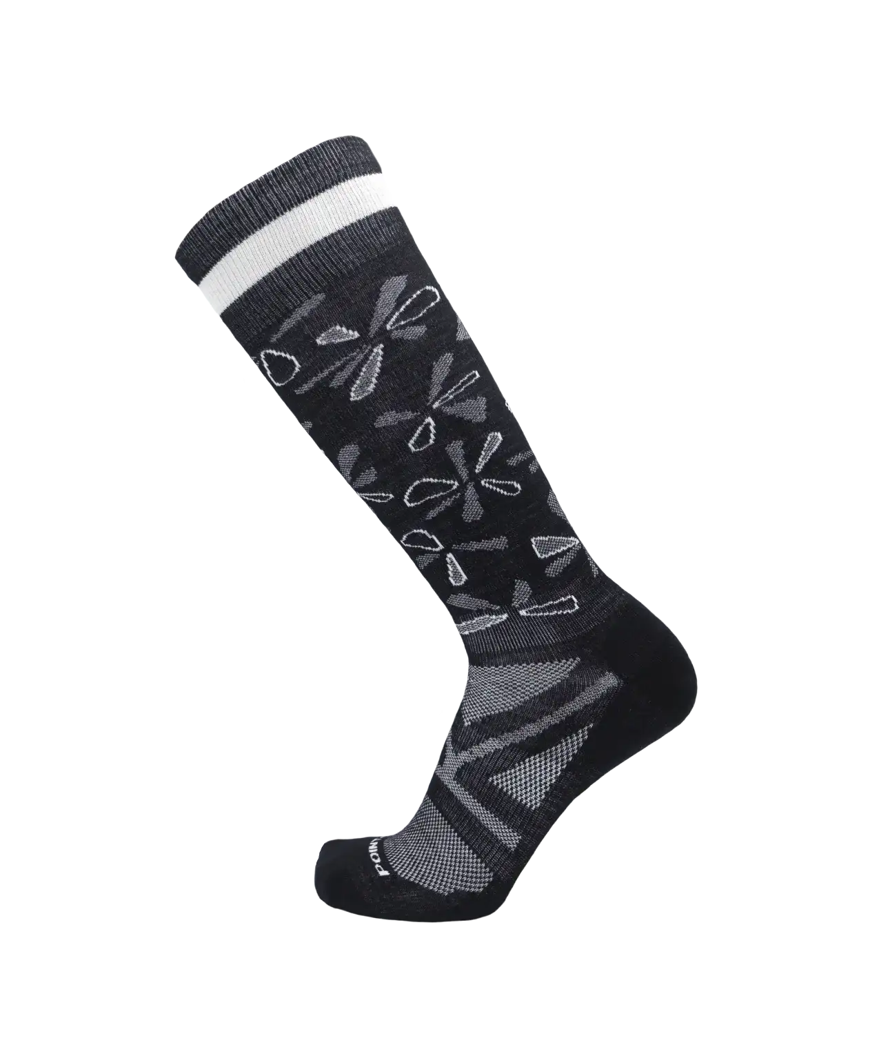 Point6 Kaleidoscope Ultra Light Sock Black OTC