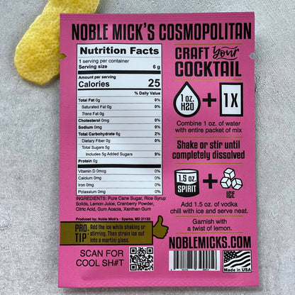 NOBLE MICK'S Single Serve Craft Cocktails