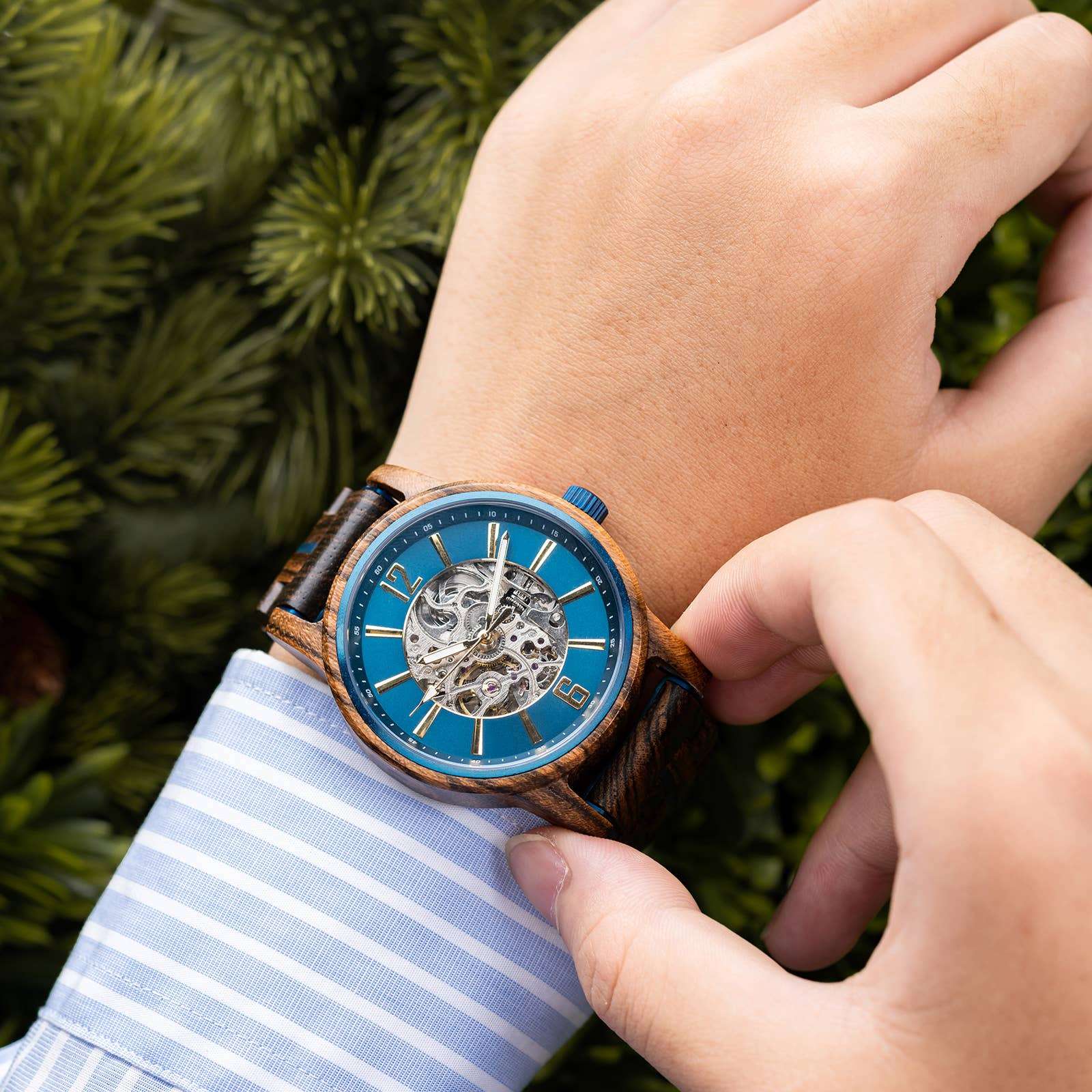 Wooden Element Blueprint Watch