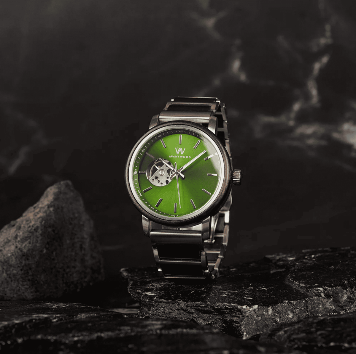 AvantWood Royal Emerald - Automatic - Men's Watch