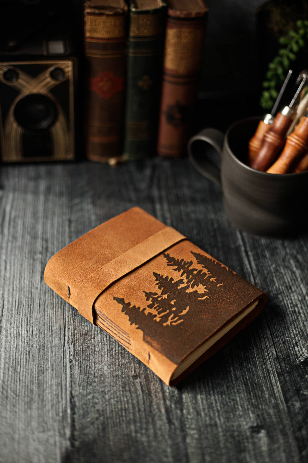 Tree Journal - Pine Forest Leather Journal
