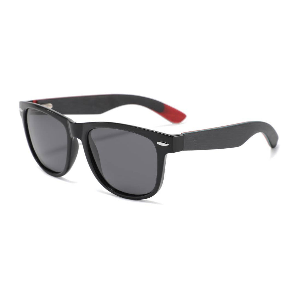 Hybrid Skatedeck Wanderer Sunglasses Ollie Black Temples