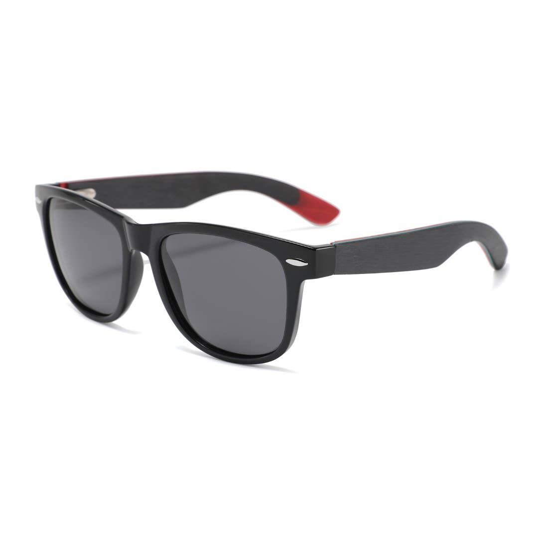 Hybrid Skatedeck Wanderer Sunglasses Ollie Black Temples