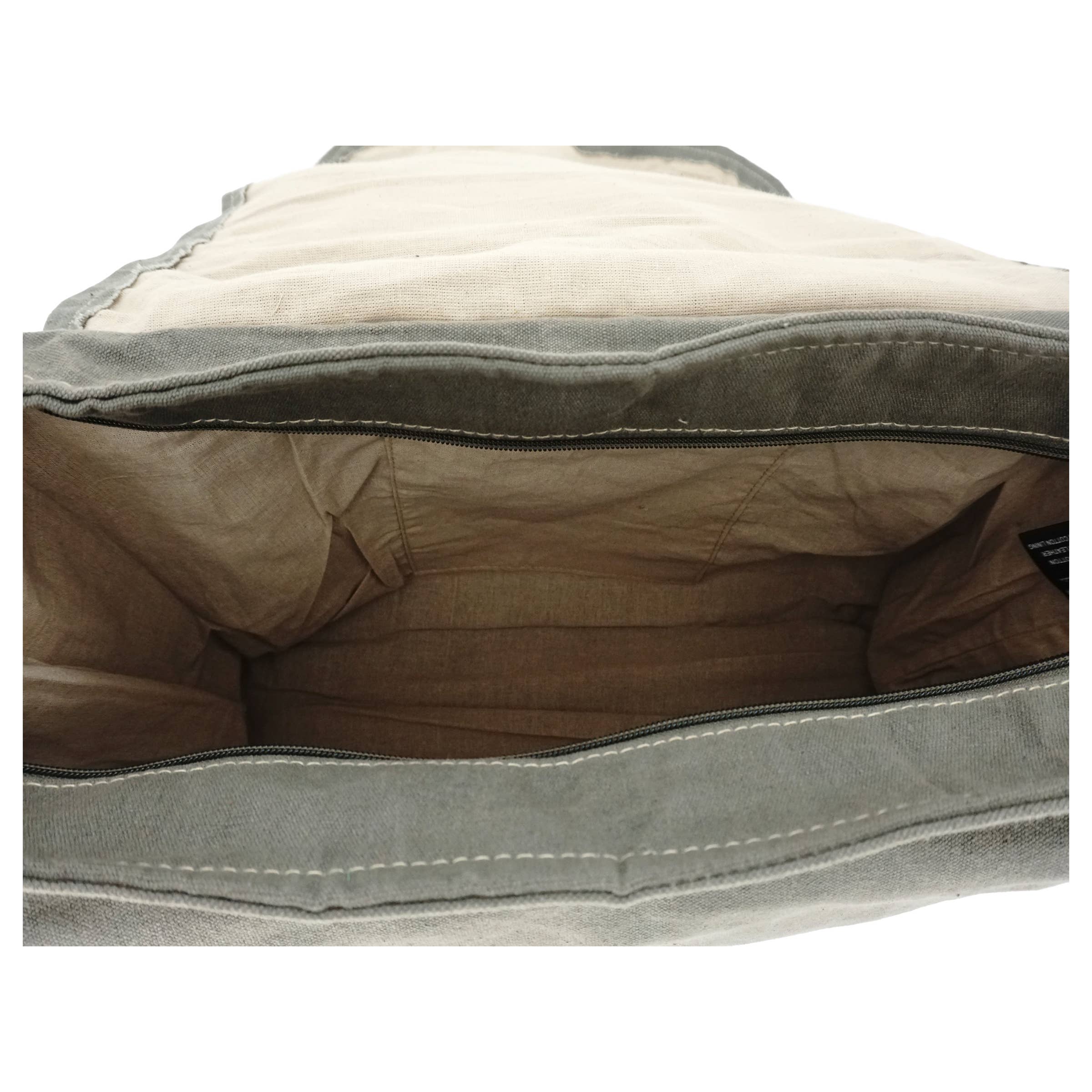 Olive Canvas Unisex Crossbody/Messenger Bag